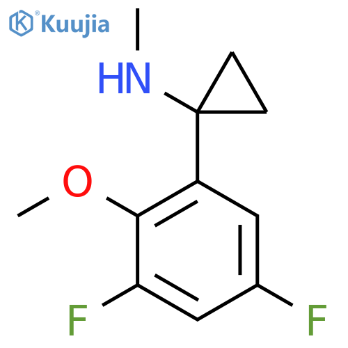 1-(3,5-difluoro-2-methoxyphenyl)-N-methylcyclopropan-1-amine structure