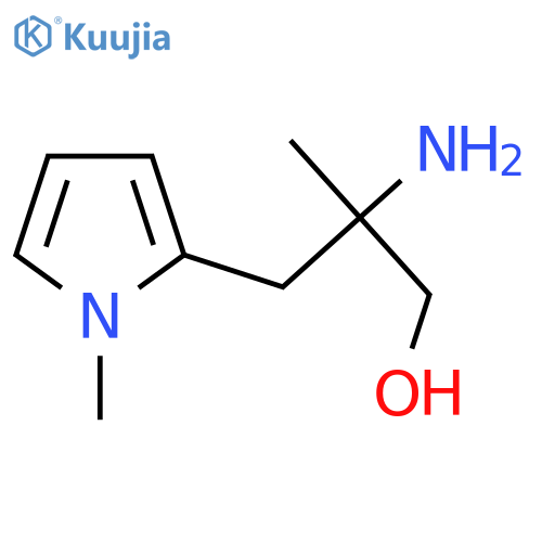 2-amino-2-methyl-3-(1-methyl-1H-pyrrol-2-yl)propan-1-ol structure