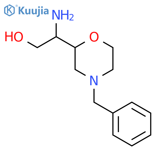 2-amino-2-(4-benzylmorpholin-2-yl)ethan-1-ol structure