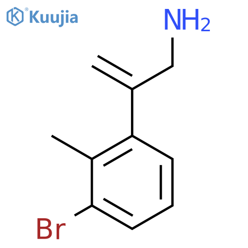 2-(3-bromo-2-methylphenyl)prop-2-en-1-amine structure