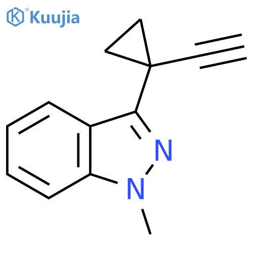 3-(1-ethynylcyclopropyl)-1-methyl-1H-indazole structure