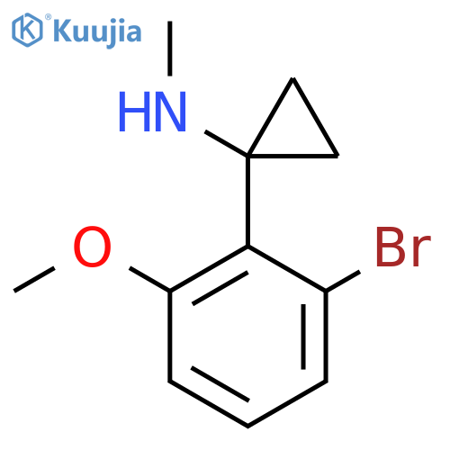 1-(2-bromo-6-methoxyphenyl)-N-methylcyclopropan-1-amine structure