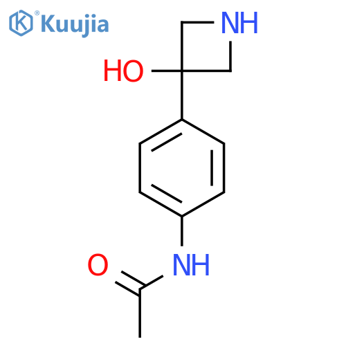 N-4-(3-hydroxyazetidin-3-yl)phenylacetamide structure