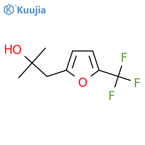 2-methyl-1-5-(trifluoromethyl)furan-2-ylpropan-2-ol structure