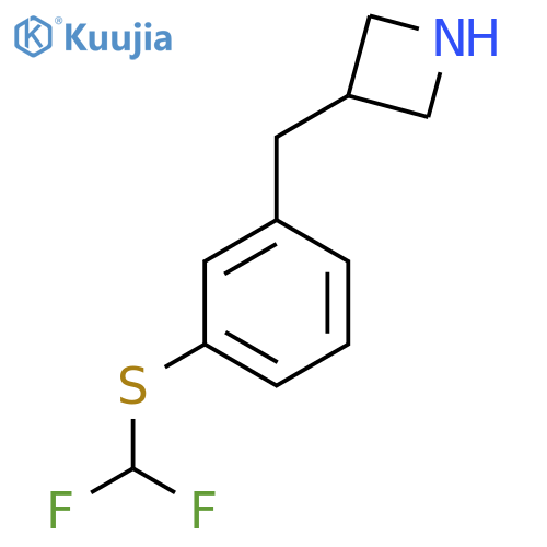 3-({3-(difluoromethyl)sulfanylphenyl}methyl)azetidine structure
