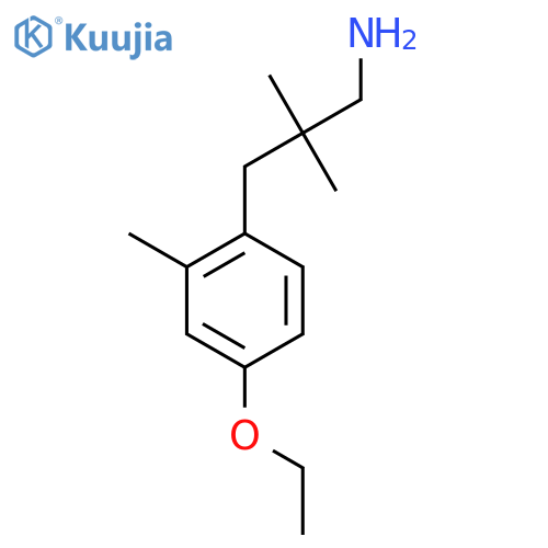 3-(4-ethoxy-2-methylphenyl)-2,2-dimethylpropan-1-amine structure