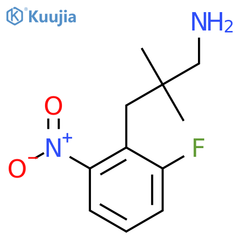 3-(2-fluoro-6-nitrophenyl)-2,2-dimethylpropan-1-amine structure