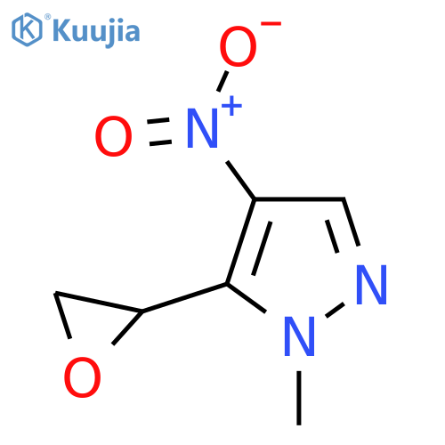 1-methyl-4-nitro-5-(oxiran-2-yl)-1H-pyrazole structure