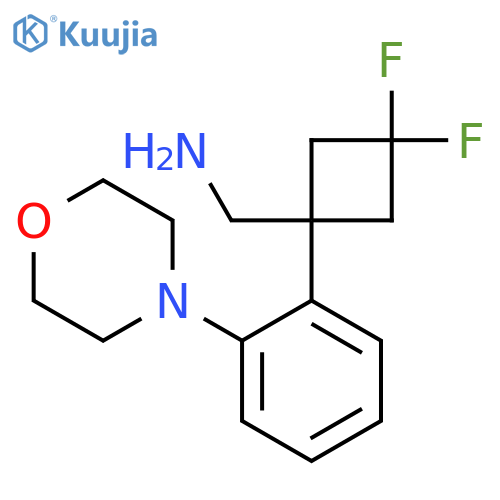 {3,3-difluoro-1-2-(morpholin-4-yl)phenylcyclobutyl}methanamine structure