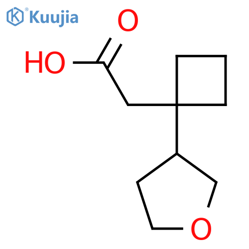 2-1-(oxolan-3-yl)cyclobutylacetic acid structure