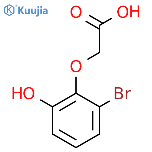 2-(2-bromo-6-hydroxyphenoxy)acetic acid structure