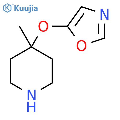 4-methyl-4-(1,3-oxazol-5-yloxy)piperidine structure