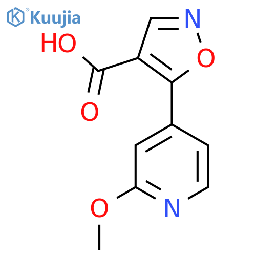 5-(2-methoxypyridin-4-yl)-1,2-oxazole-4-carboxylic acid structure