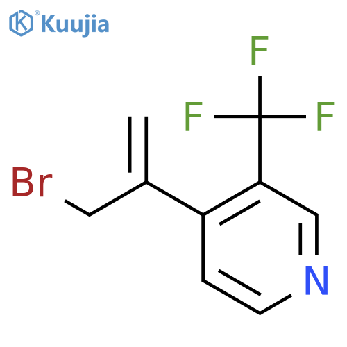 4-(3-bromoprop-1-en-2-yl)-3-(trifluoromethyl)pyridine structure