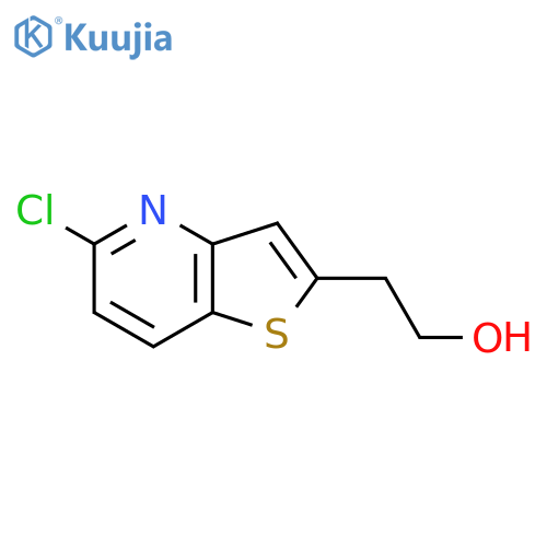 2-{5-chlorothieno3,2-bpyridin-2-yl}ethan-1-ol structure