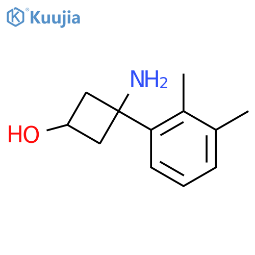 3-amino-3-(2,3-dimethylphenyl)cyclobutan-1-ol structure