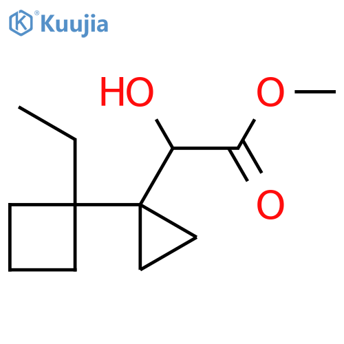 methyl 2-1-(1-ethylcyclobutyl)cyclopropyl-2-hydroxyacetate structure