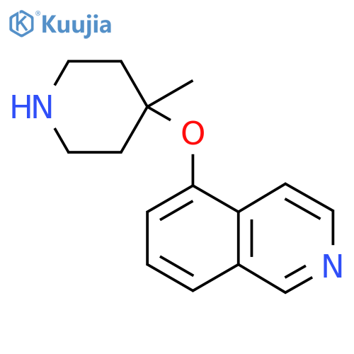 5-(4-methylpiperidin-4-yl)oxyisoquinoline structure