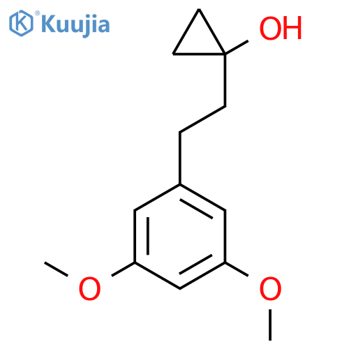 1-2-(3,5-dimethoxyphenyl)ethylcyclopropan-1-ol structure