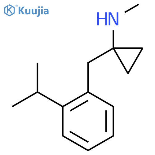 N-methyl-1-{2-(propan-2-yl)phenylmethyl}cyclopropan-1-amine structure
