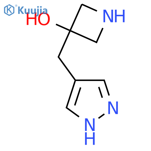 3-(1H-pyrazol-4-yl)methylazetidin-3-ol structure