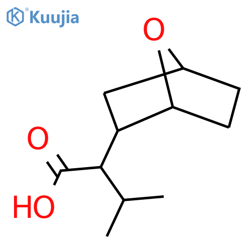 3-methyl-2-{7-oxabicyclo2.2.1heptan-2-yl}butanoic acid structure