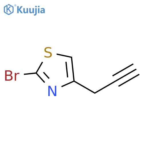 2-bromo-4-(prop-2-yn-1-yl)-1,3-thiazole structure