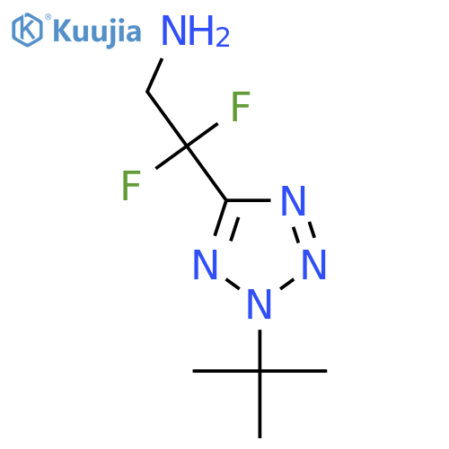 2-(2-tert-butyl-2H-1,2,3,4-tetrazol-5-yl)-2,2-difluoroethan-1-amine structure