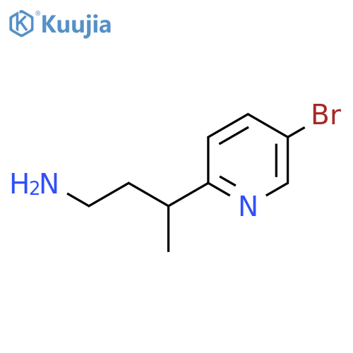 3-(5-bromopyridin-2-yl)butan-1-amine structure