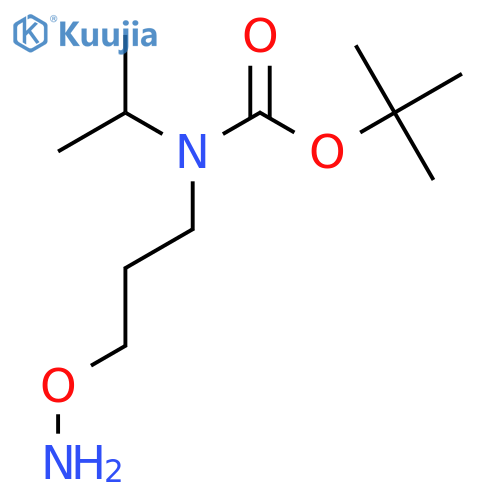 tert-butyl N-3-(aminooxy)propyl-N-(propan-2-yl)carbamate structure
