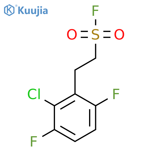 2-(2-chloro-3,6-difluorophenyl)ethane-1-sulfonyl fluoride structure