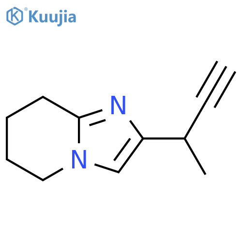 2-(but-3-yn-2-yl)-5H,6H,7H,8H-imidazo1,2-apyridine structure