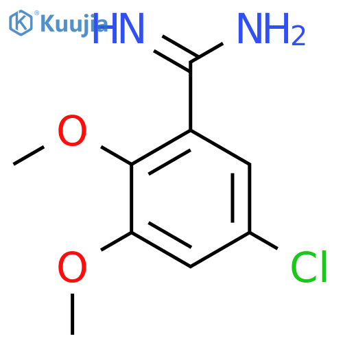 5-chloro-2,3-dimethoxybenzene-1-carboximidamide structure