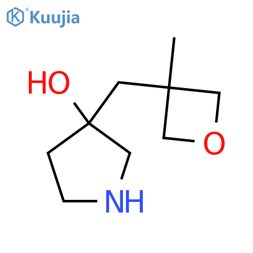 3-(3-methyloxetan-3-yl)methylpyrrolidin-3-ol structure