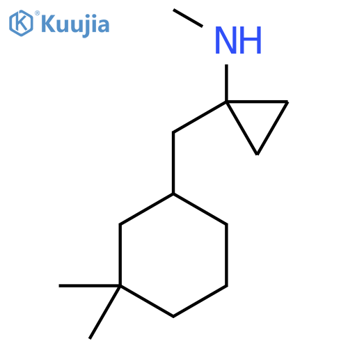 1-(3,3-dimethylcyclohexyl)methyl-N-methylcyclopropan-1-amine structure