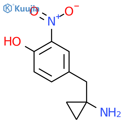 4-(1-aminocyclopropyl)methyl-2-nitrophenol structure