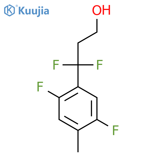 3-(2,5-difluoro-4-methylphenyl)-3,3-difluoropropan-1-ol structure