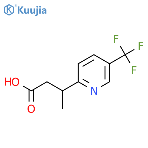 3-5-(trifluoromethyl)pyridin-2-ylbutanoic acid structure