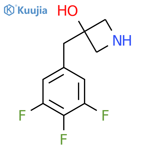 3-(3,4,5-trifluorophenyl)methylazetidin-3-ol structure
