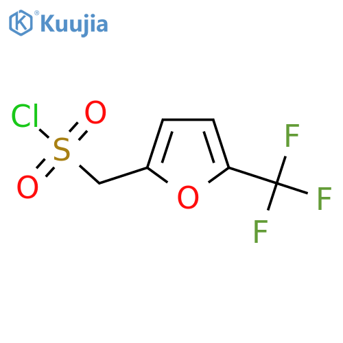 5-(trifluoromethyl)furan-2-ylmethanesulfonyl chloride structure