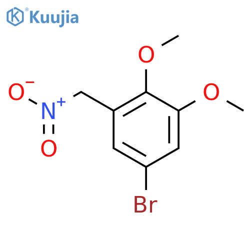 5-bromo-1,2-dimethoxy-3-(nitromethyl)benzene structure