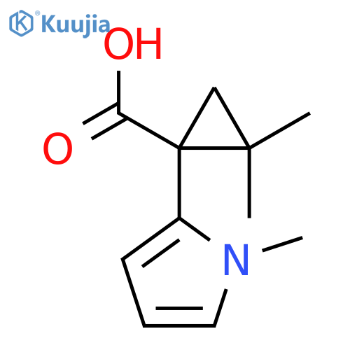 2,2-dimethyl-1-(1-methyl-1H-pyrrol-2-yl)cyclopropane-1-carboxylic acid structure