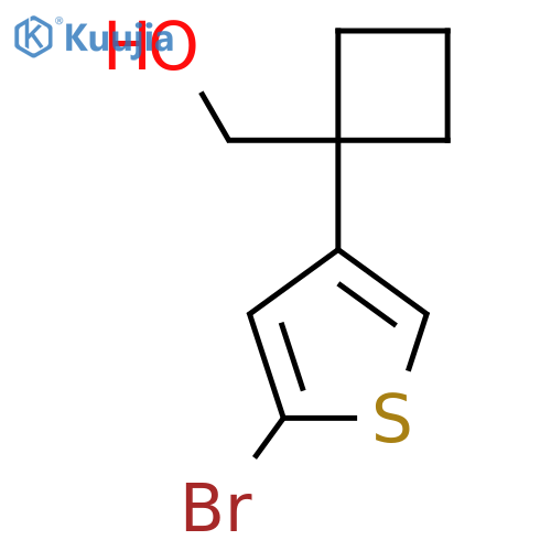1-(5-bromothiophen-3-yl)cyclobutylmethanol structure