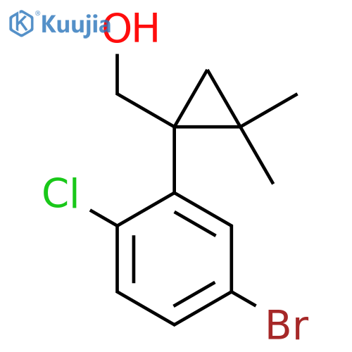 1-(5-bromo-2-chlorophenyl)-2,2-dimethylcyclopropylmethanol structure