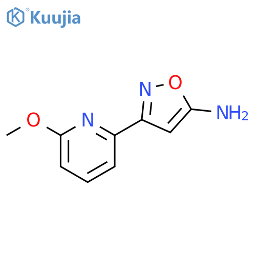 3-(6-methoxypyridin-2-yl)-1,2-oxazol-5-amine structure