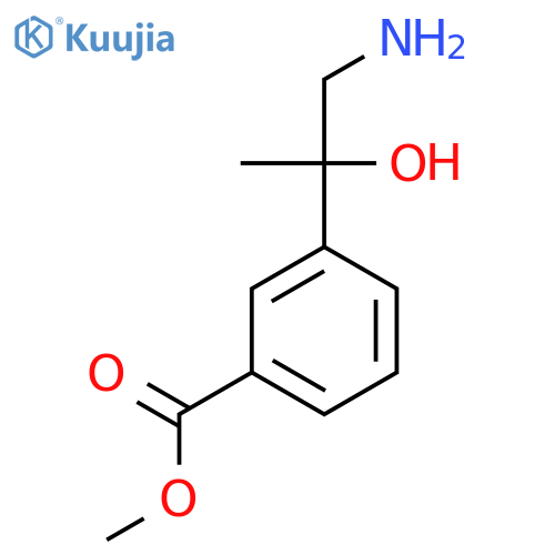 methyl 3-(1-amino-2-hydroxypropan-2-yl)benzoate structure