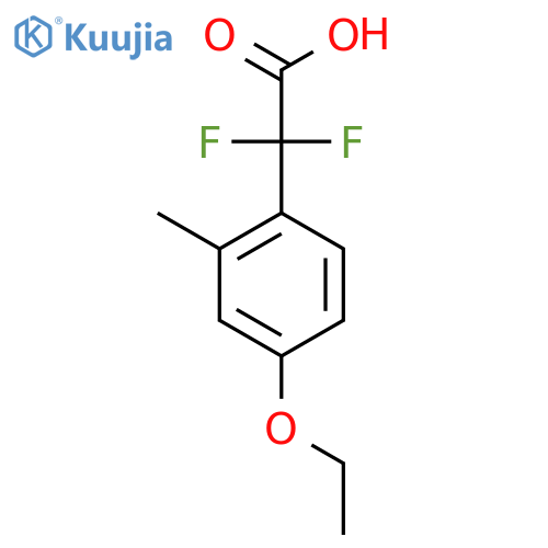 2-(4-ethoxy-2-methylphenyl)-2,2-difluoroacetic acid structure
