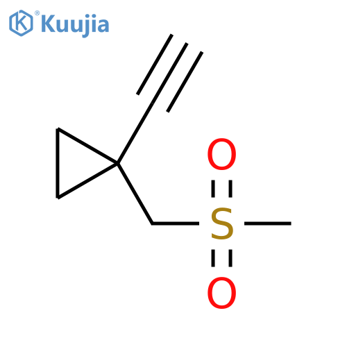 1-ethynyl-1-(methanesulfonylmethyl)cyclopropane structure