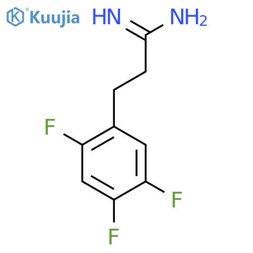3-(2,4,5-trifluorophenyl)propanimidamide structure