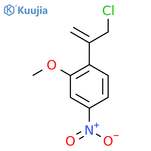 1-(3-chloroprop-1-en-2-yl)-2-methoxy-4-nitrobenzene structure